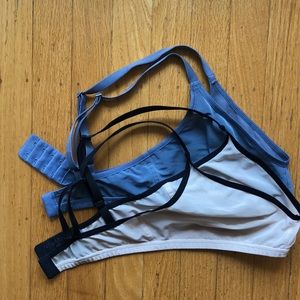 Bundle of Negative Sieve mesh bras size 2